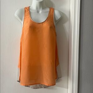 Anthropologie Maeve Vibrant Orange Top